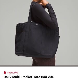Lululemon Athletica Black Tote Bag
